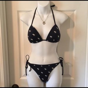 Abercrombie Navy Blue Bikini